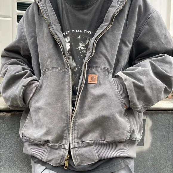 Grey Carhartt Jacket (with hood) - Picture 8 of 8